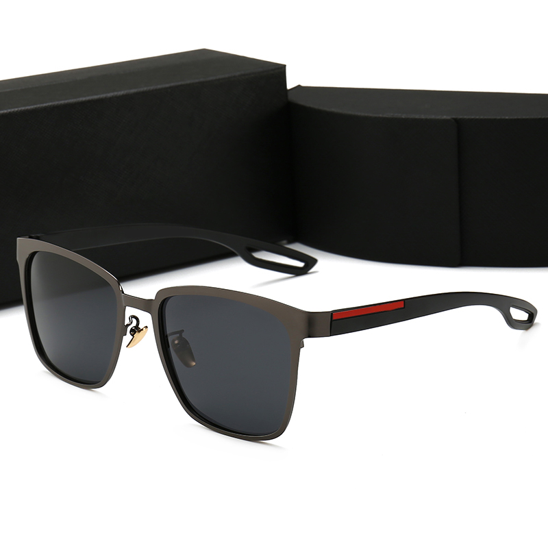 

Fashion Vintage Oversized polarized Men Sunglasses Outdoor sport square shades Mens Sunglasses Sun Glasses With Cases And Box 0120, White;black