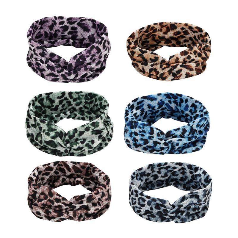 

Boho Headbands for Women Vintage Floral Print Headwrap Hair Band Sports Elastic Head Wrap Twisted Cute Hair Accessories Style A