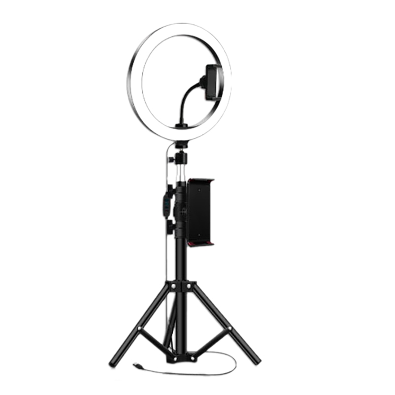 

New 10Inch Ring Light with Tripod Stand for IPad Photography Studio Video LED Ring Lamp 5600K with USB Plug for Makeup