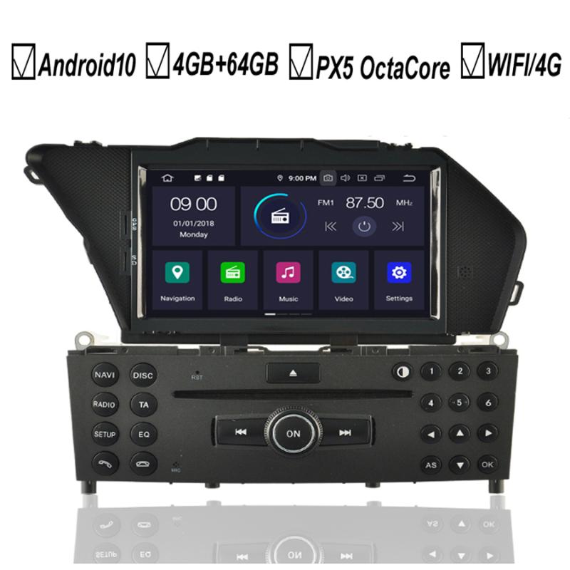 

Android 10 Car DVD GPS Player For GLK-Class X204 GLK300 GLK350 Octa 8 Core 4GB+64GB Radio Stereo BT Wifi MAP DAB