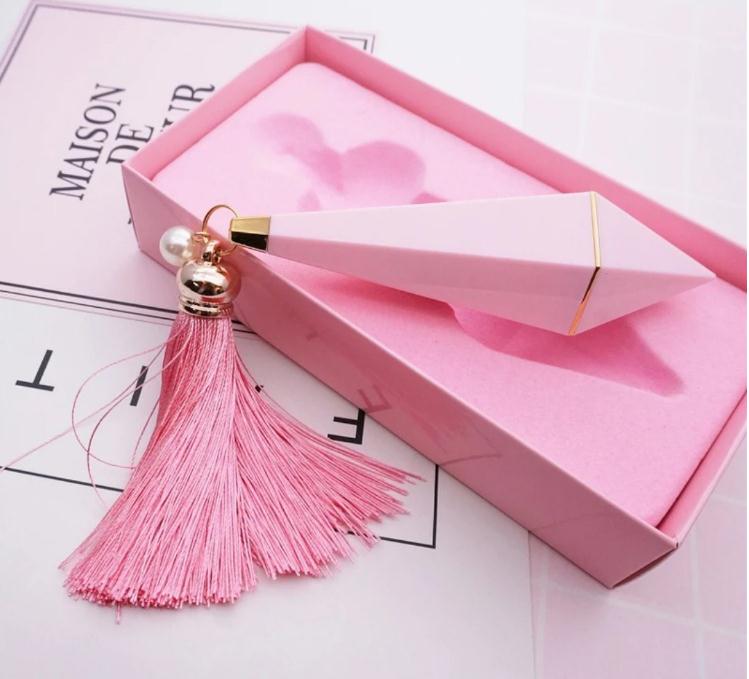 

Gift Box Package Empty Diamond Shape Lipstick Tube Pink Lip Tube Fashion Plastic High-end Lipstick Subpackage SN499