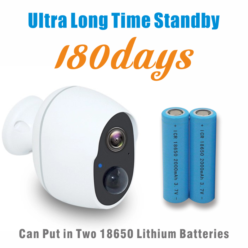 

Wifi P2P Wireless 2MP IP Camera Outdoor low power Battery Powered mini Camera