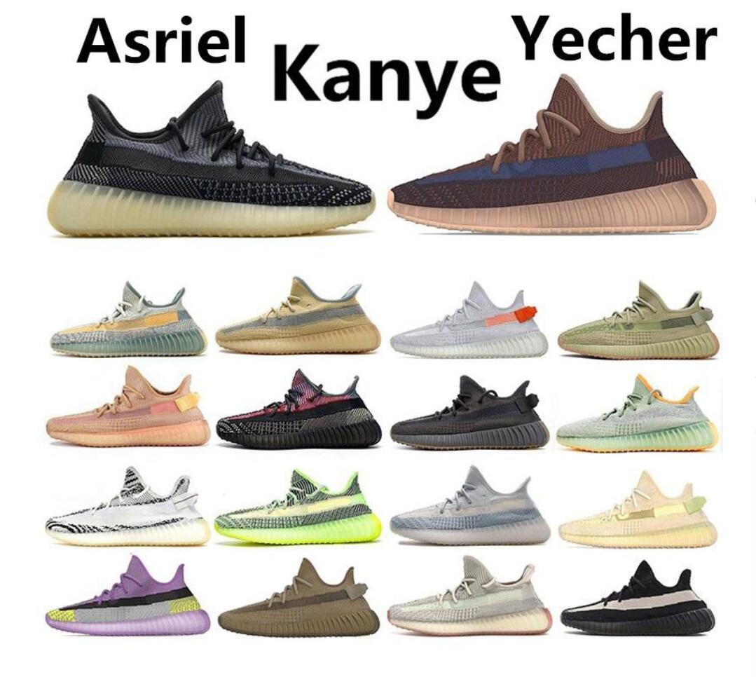 

2020 Men Women Kanye West Yecher Asriel Israfil Sulfu Run Shoes Tail Light Static Zebra Linen Citrin Gid Bred Earth Cinder Trainer Sneaker