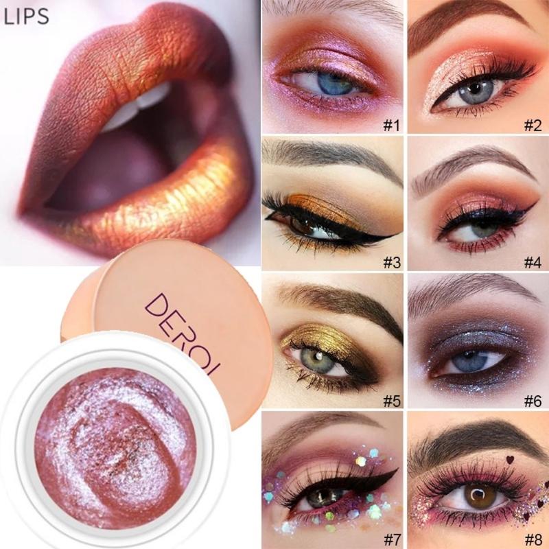 

1Pc Single Color Glitter Eye Shadow Waterproof Smoky Eyeshadow Creamy Eyes Makeup Long Lasting Shimmer High Pigment Cosmetics