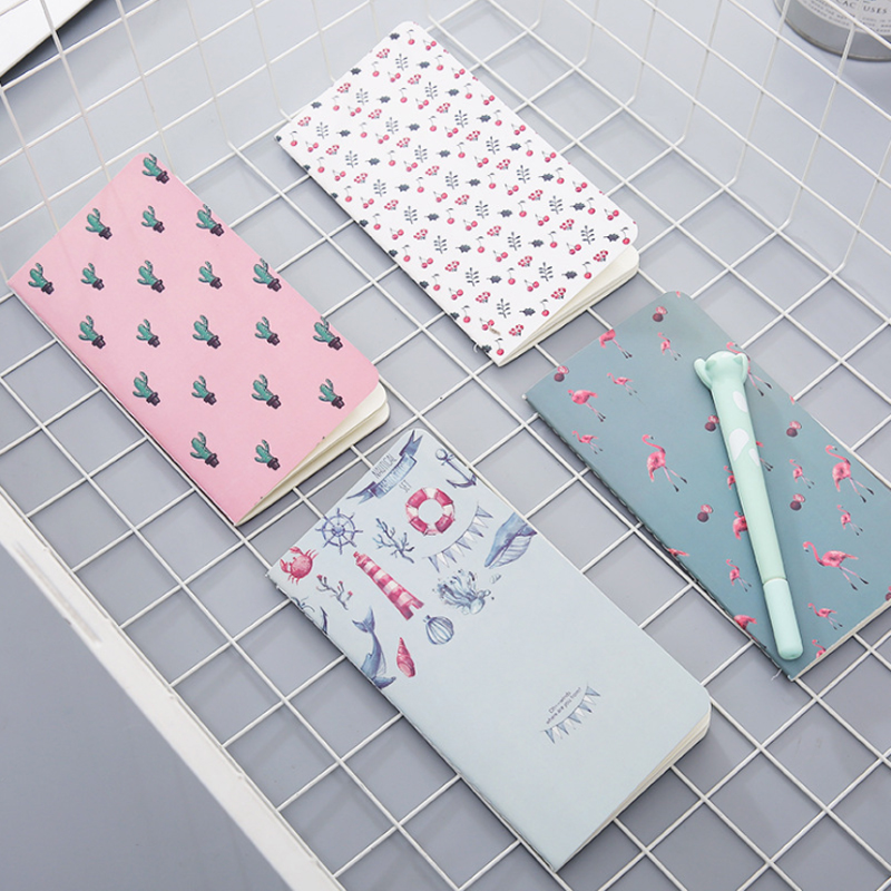 

12books Kawaii Cactus Notepad Flamingo Cherry Planner Notebook To Do List School Office Supply Student Stationery Book