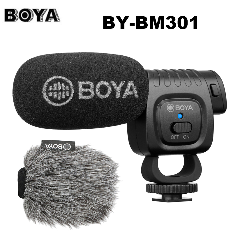 

BOYA BY-BM3011 On Camera Cardioid Condenser Microphone Audio Video Mic for Canon Nikon DSLR PC Smartphone Live Vlog