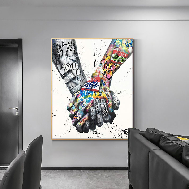 2022 Tattoo Hand Street Graffiti Art Oil Painting Print On Canvas Art
