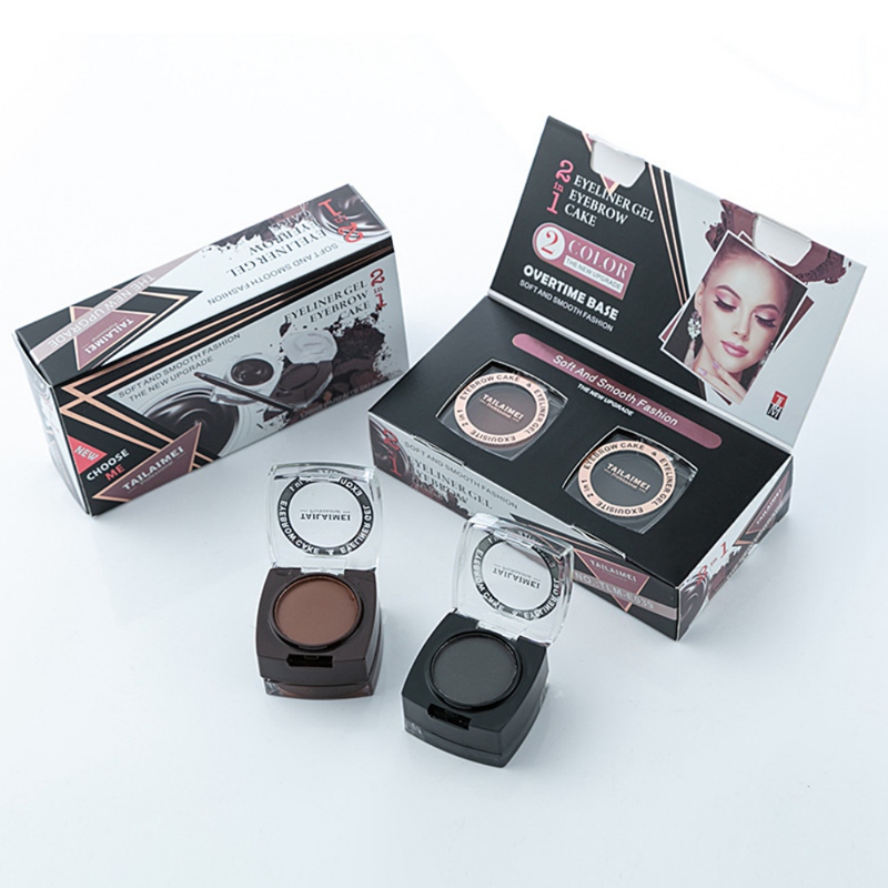 

Waterproof Gel Eyeliner Black and Brown In One Box Cosmetic Eye Liner
