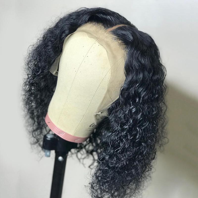 

BIB 13x4 kinky Curly Bob Wig 150% Lace Front Human Hair Wigs With Baby Hair Brazilian Remy Short Curly Bob Wigs For Women, As pic