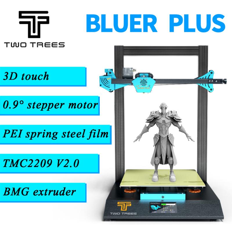 

TWO TREES 3d impresora NEW BLUER PLUS MKS board BMG extruder 0.9 stepper motor 3D printer Automatic level PEI bed printer