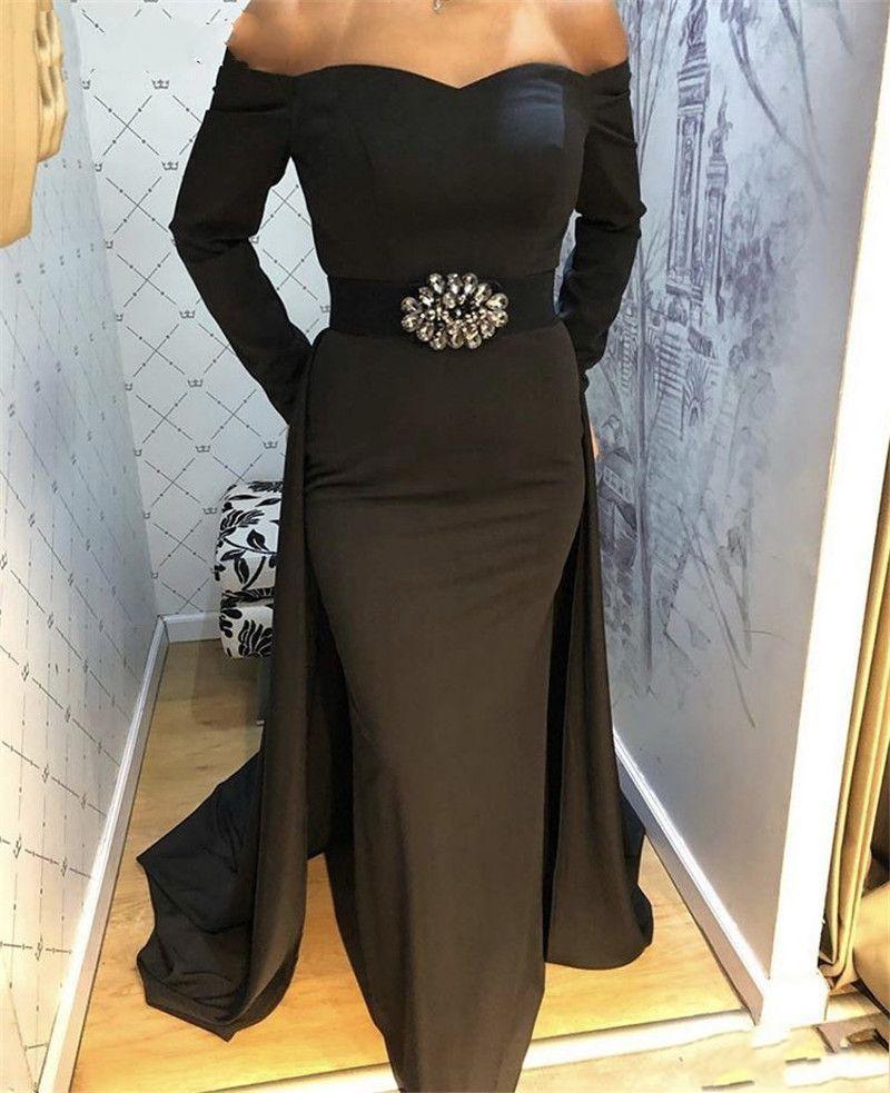 black dress with royal blue accessories