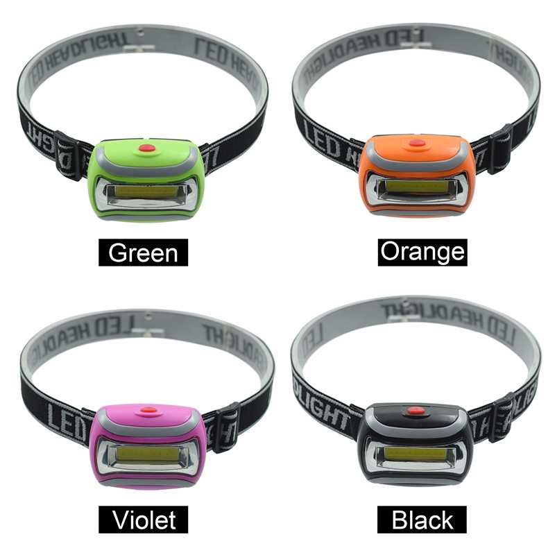 

Waterproof 3 Modes Led Head Light 300LM Mini COB Head Lamp Frontal Mining Camping Headlamp Black/Green/Red/Orange