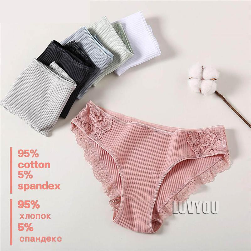 

Cotton Panty 3Pcs/lot Solid Women's Panties Comfort Underwear Skin-friendly Briefs Women Sexy Low-Rise Panty Intimates