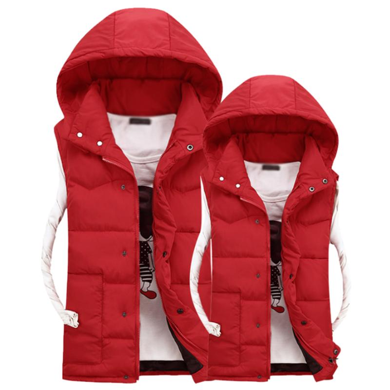 

2020 Korean version of the new winter feather padded couple male and female models thick warm cotton vest waistcoat, Blue