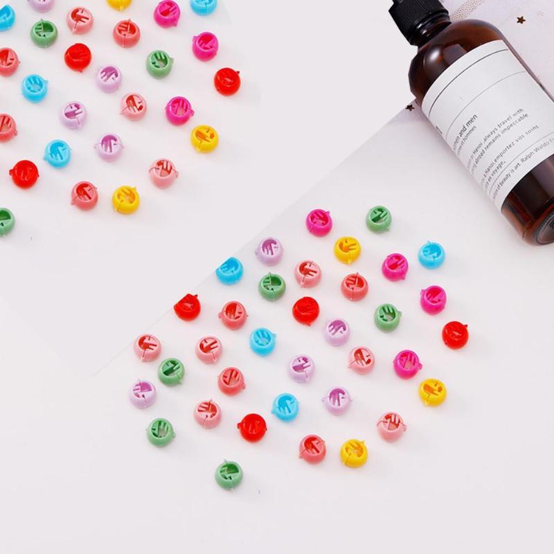 

100pcs/1set Hair Claw Clips Bottled Korea Explosion Clip Round Wholesale Bean Cute Catch Small Clip Models Hairpin Buckle L4O3