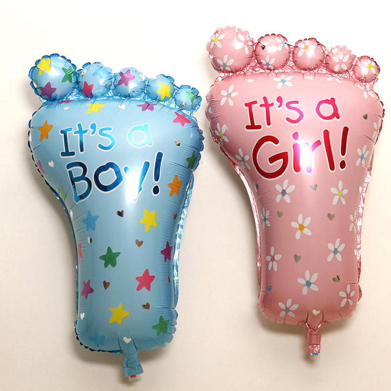 

Its a Boy/Girl Lovely Feet Balloon Baby Shower Foot Aluminum Foil Ballons Birthday Party Decoration Favors 1pc