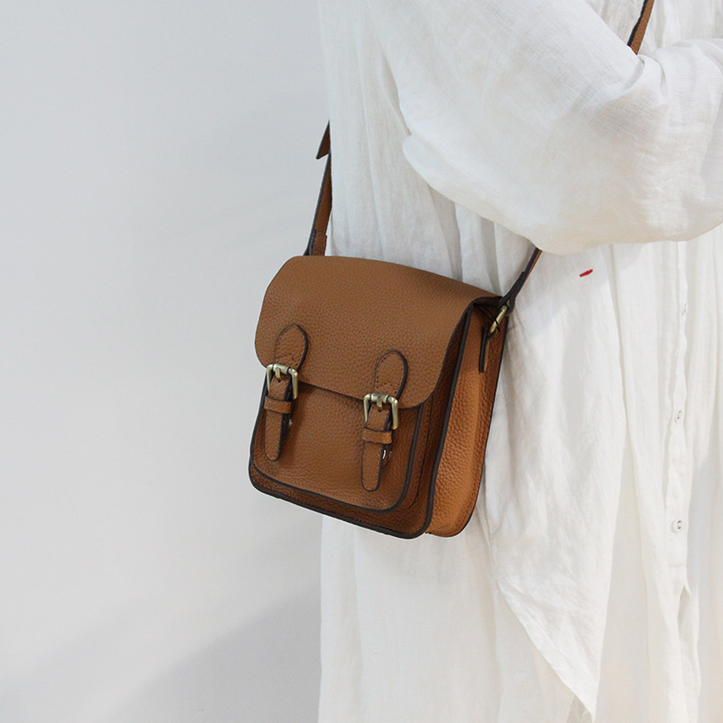 

New Simple Retro Square Sling Bag Shoulder/Crossbody Bag, Black