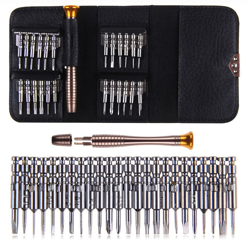 

New 25 In 1 Multifunction Disassemble the Screwdriver Set Dismantle Phone Computer Household Appliances Maintenance Tool Kit AA