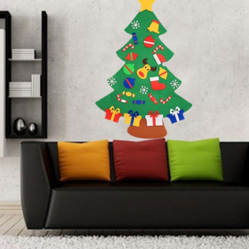 

Creative Felt Christmas Tree for Kids 3.2Ft Diy Christmas Tree with Toddlers 27Pcs Ornaments for Children Xmas Gifts Hanging Hom