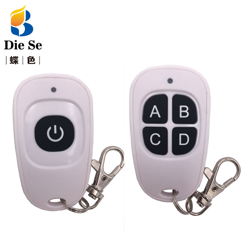 

433Mhz Wireless Remote Control 1 / 4 buttons 1527 Learning Code Transmitter For Garage Door controller no clone include battery