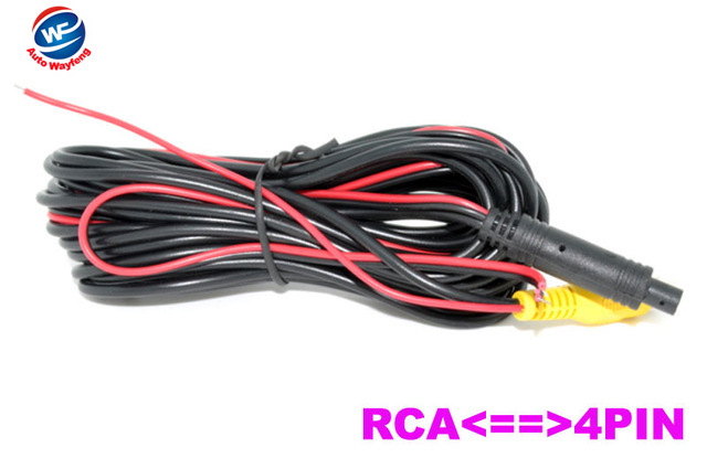 

6 Meters RCA-4PIN Or RCA-RCA Video Cable For Car Parking Rearview Rear View Camera Connect Car Monitor DVD Trigger Cable