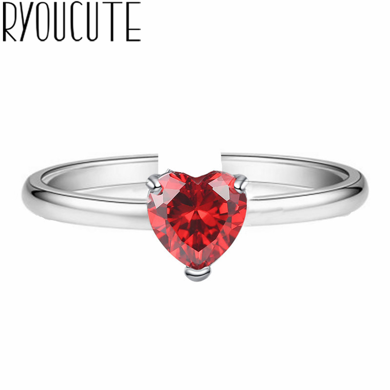

Exaggerated Personality Boho Zircon Heart Rings For Women Charm Engagement Rings Men Vintage Knuckle Finger Jewelry