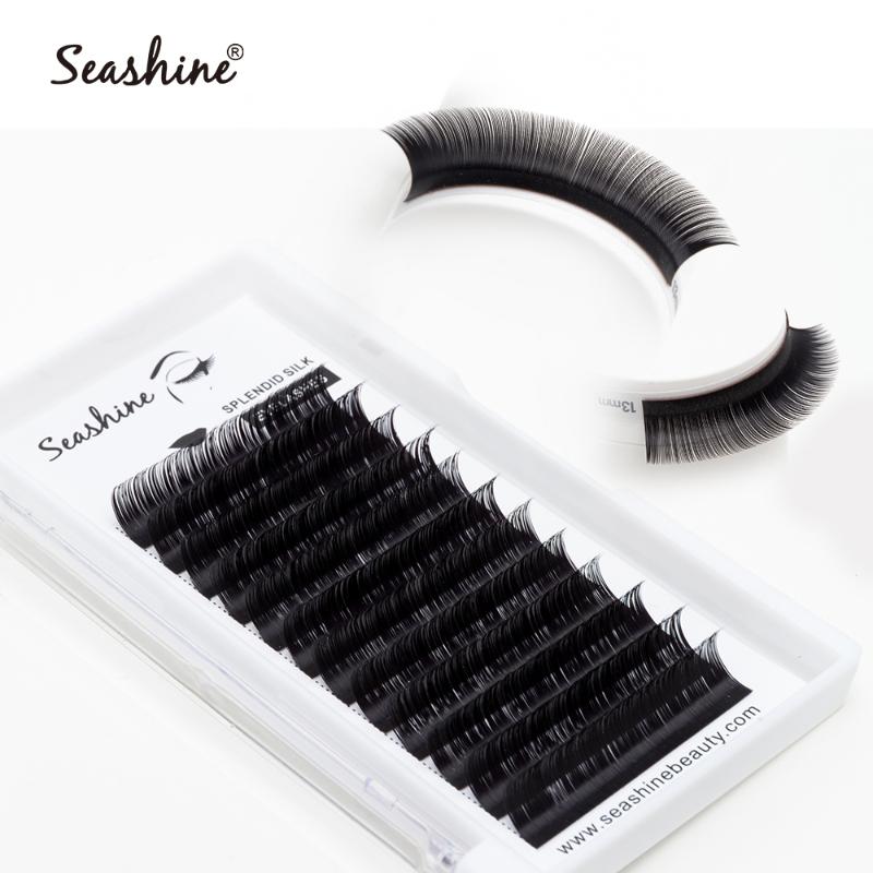 

Seashine Luxury C D L CURL Silk Eyelash Extension Nutural Long Individual Lashes 100% Hand Made False Eyelashes Extension