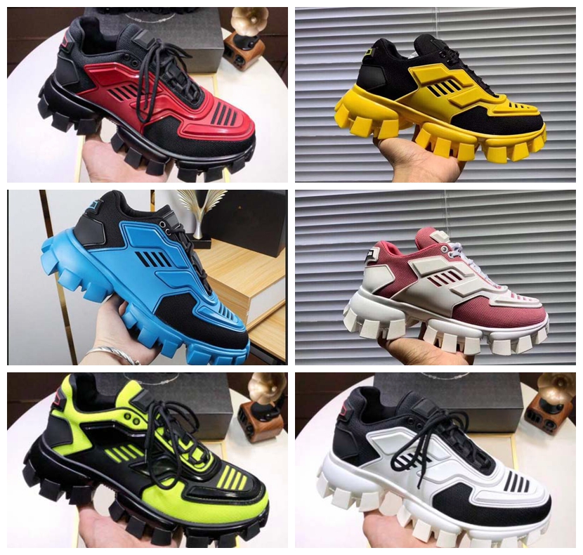 

2020 Men Low Top Casual Shoes Lates P Cloudbust Thunder Lace up Designer Shoes 19FW capsule series color matching platform Luxury sneakers, #1