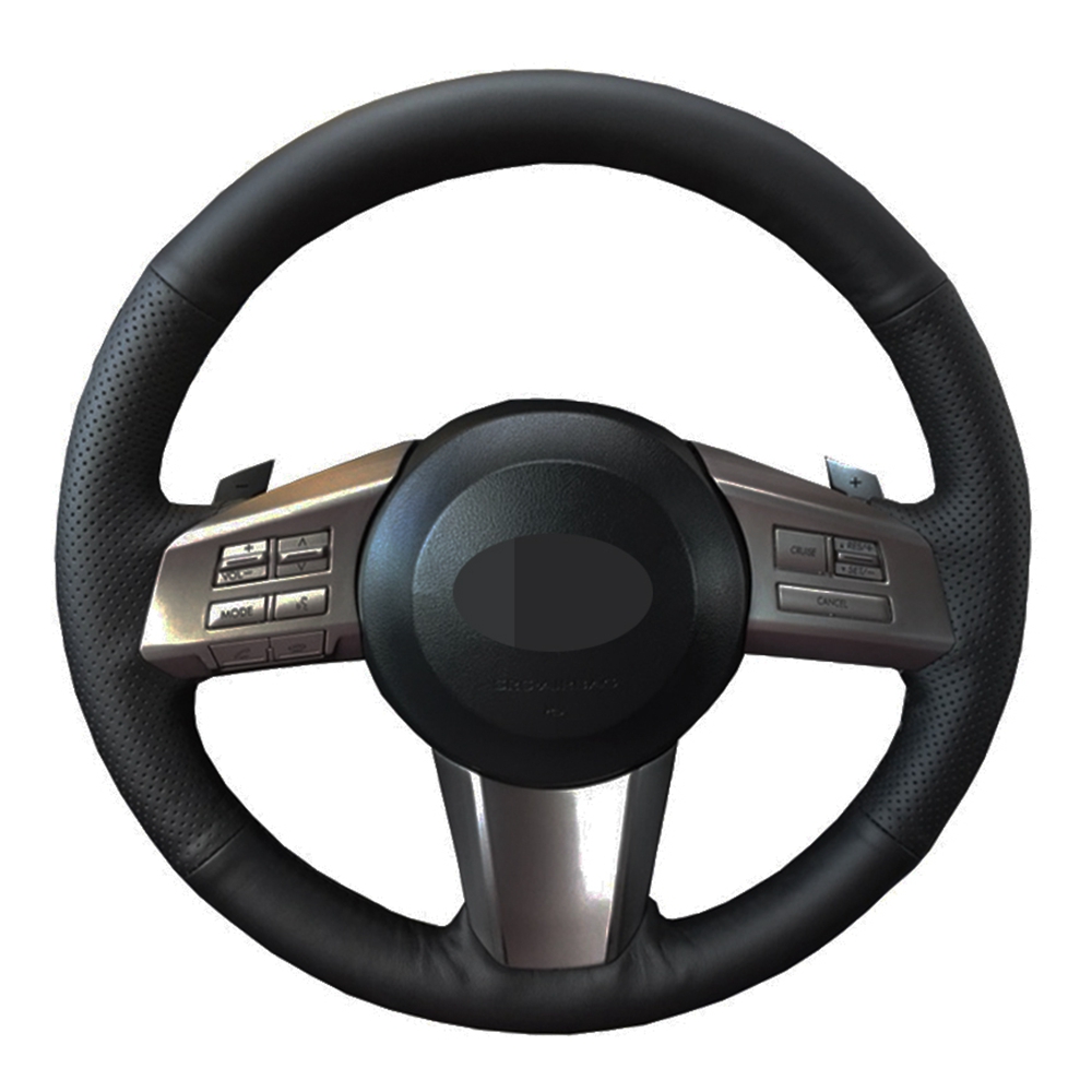 

Car Steering Wheel Cover Hand-stitched Black Artificial Leather For Subaru Outback 2010 2011 2012 Legacy 2009-2012