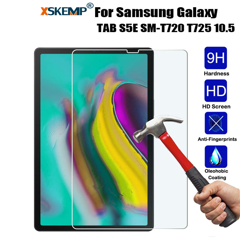 

XSKEMP Tablet Tempered Glass Protective For TAB S5E SM-T720 T725 / Tab Advanced 2 T583 Screen Protector Film Skin