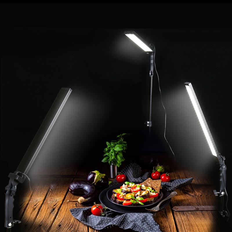 

Photography Studio kits LED Dimmable Lighting Kit lights 2M light Stand 5500K for YouTube Portrait