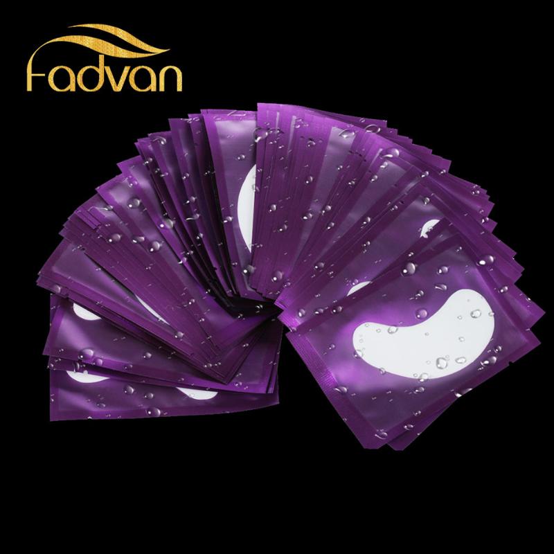 

Hot 50/100 Eyelash Extension Paper Patches Grafted Eye Stickers 6 Color Eyelash Under Eye Pads Paper Patches Tips Sticker