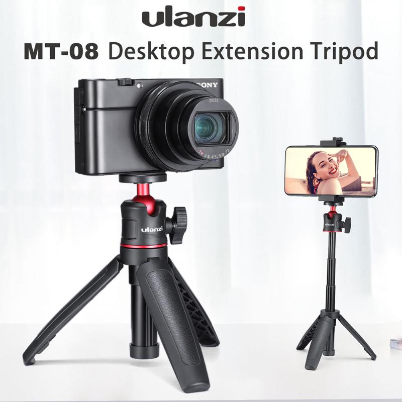 

Ulanzi MT-08 Foldable Mini Tripod Mount 1/4'' Tripod Monopod Hand Grip Universal for DSLR Android Smartphone