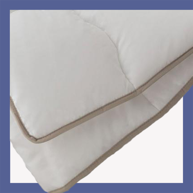 

Bedroom Quilt Winter Antiallergenic Aloe Vera Heat Balancer Bed Spread Blanket Mattress Microfiber Soft Warm Hygenic, White/brown