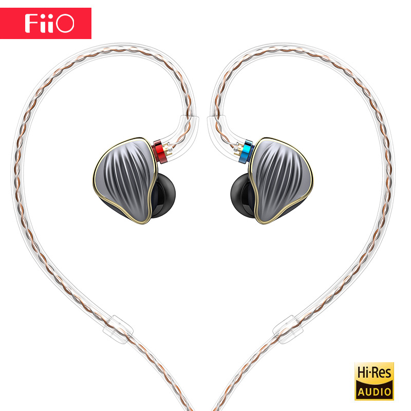

Original FiiO FH5 hifi earphone Metal Case Knowles Detachable Cable MMCX Design Quad Driver Hybrid Earphone 3.5mm plug