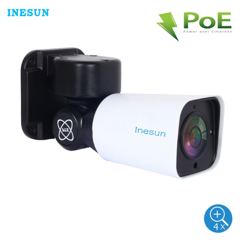 

PTZ IP Security Camera Outdoor 2MP 1080P 4X Optical Zoom PTZ Camera Waterproof 120ft IR Night Vision Motion Detection