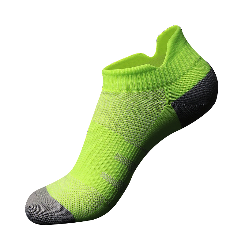 

Professional Ladies Men's Quick-drying Non-slip Elastic Socks Outdoor Marathon Running Shoes Accessorie, Man grey