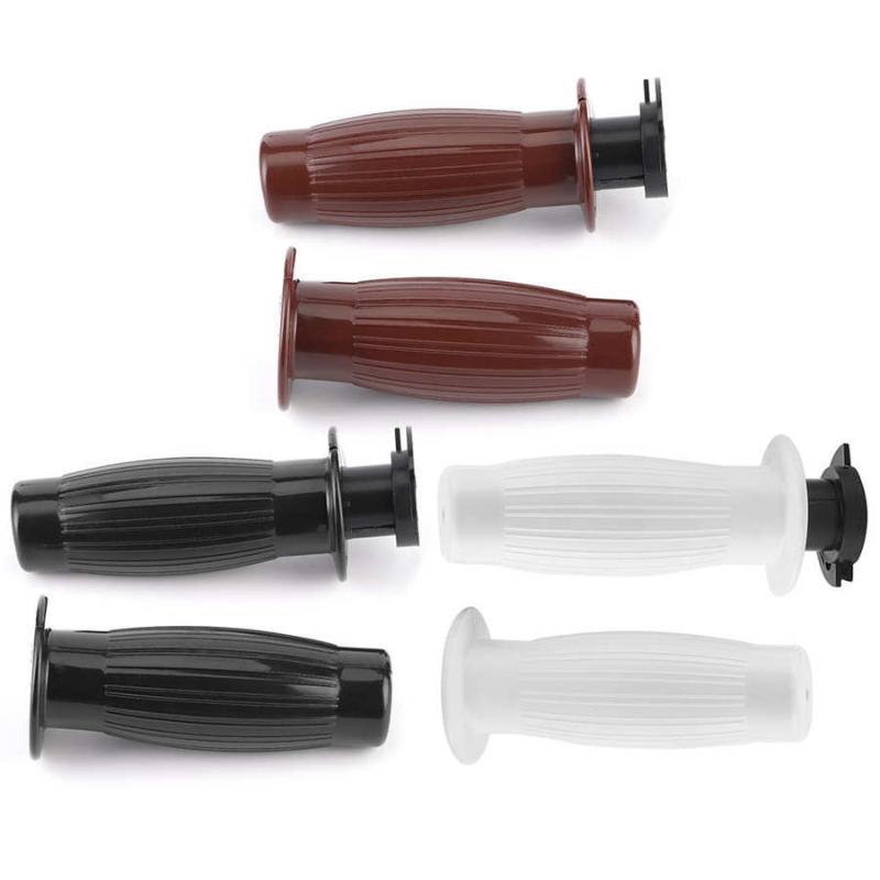 

2pcs 22mm 7/8in Motorcycle Retro Rubber Throttle Handlebar Non-Slip Handle Grip Universal Motorcycle Accessory