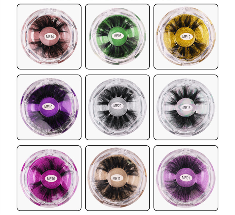

Hot Mink Eyelashes 5D Eyelash Wispy Fluffy False Mink Lash 5D Eye Makeup Big Volume Reusable Fake Eyelashes Extensions for Makeup