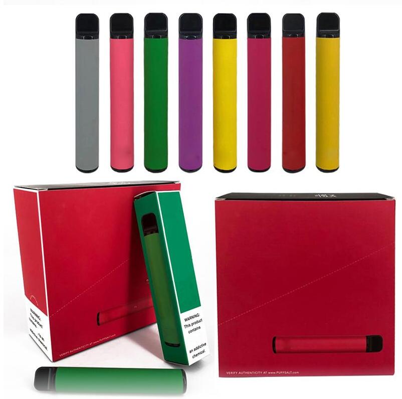 

Newest PUFF BAR PLUS 800+Puff Disposable Pod Cartridge 550mAh Battery 3.2mL Pre-Filled Vape Pods Stick Style 30 Colors Portable Vaporizer