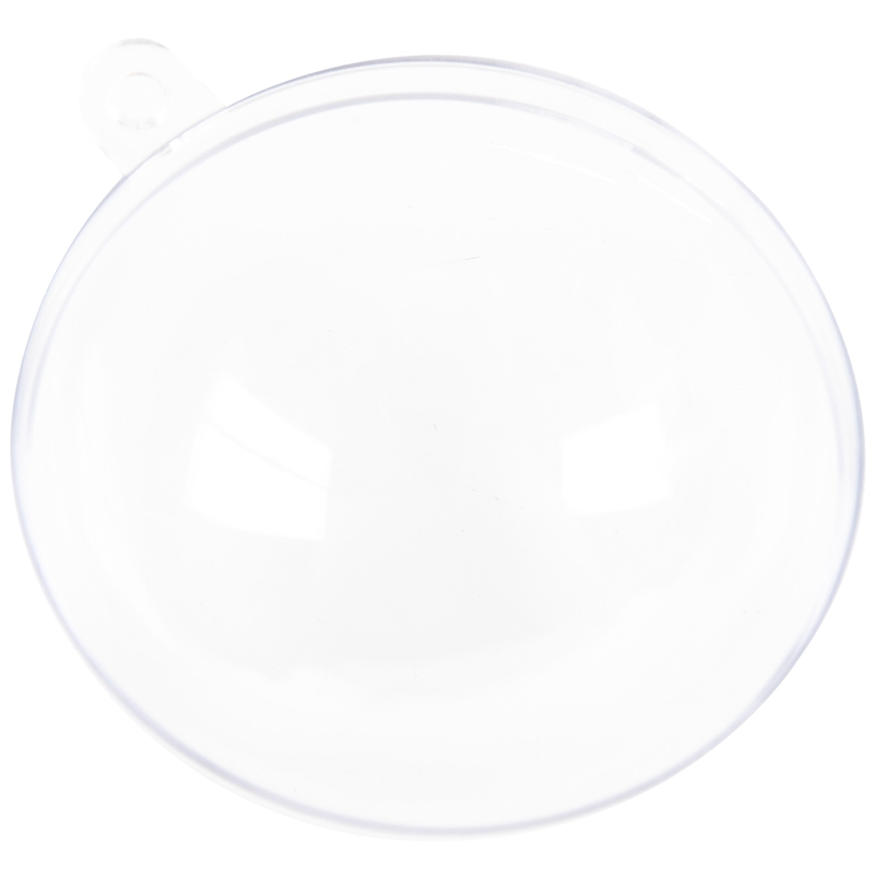 

20Pcs Christmas Tress Hanging Decorations Ball Transparent Open Plastic Transparent Ornament Kids Favors Party Supplies