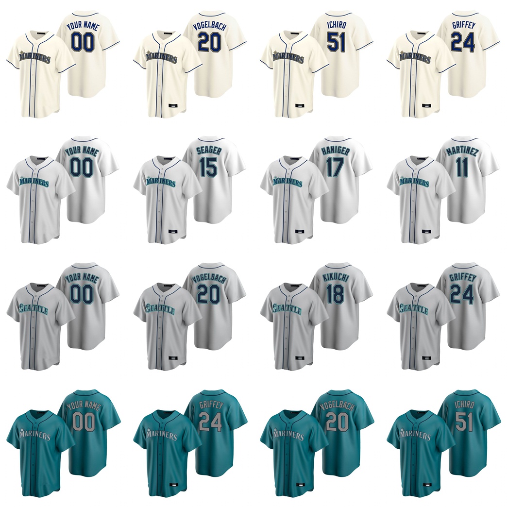 

1 Kyle Lewis Jersey Womens Jake Fraley 5 Braden Bishop 23 Austin Nola 3 J. P. Crawford Kendall Graveman Baseball Jerseys Custom Stitched, Blue;black