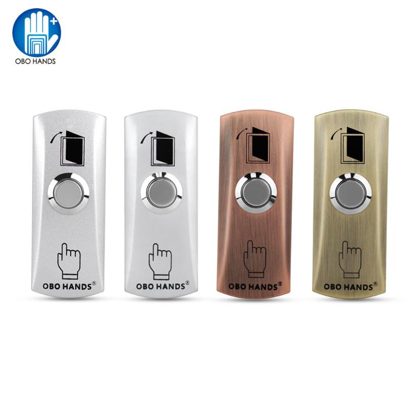 

OBO HANDS Metal Waterproof Door Release Exit Button Push Switch Fashionable Design Four Color Option for Electronic Lock Opener