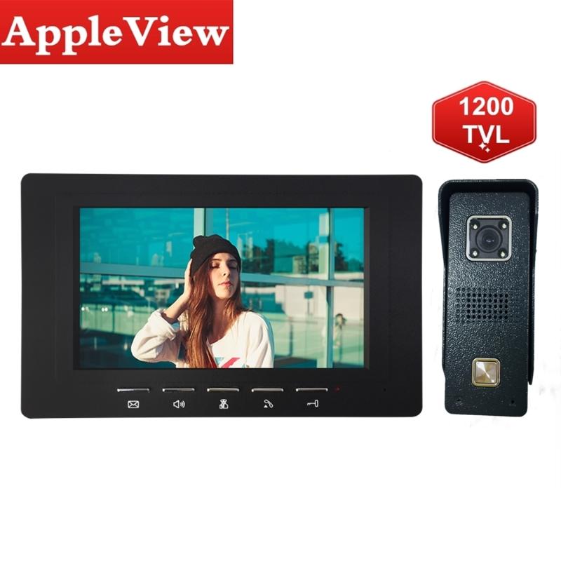 

7 Inch Video Door Phone Intercom System Video Door Entry Panel Intercoms for Private Home Call Panel