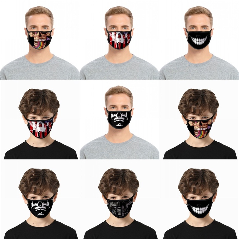 Warm Windproof Decorative Mask,Dust Evil Night Dragon Washable and Reusable Funny Face Mouth for Men Women Breathable