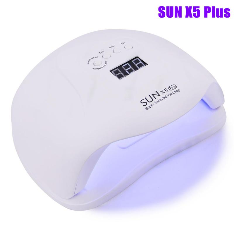 

SUN X5 Plus UV LED Nail Dryer 80W Gel Polish Curing Lamp with Bottom Timer LCD Display Quick Dry Lamp For Nails Manicure Tools, 6w mini pink usb