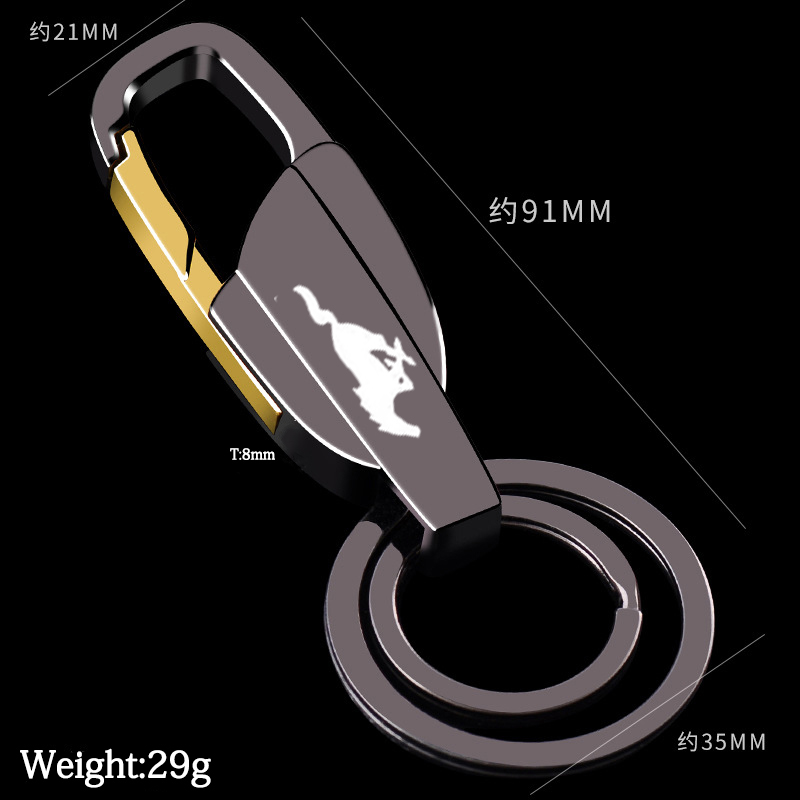 

For ford focus 3 mustang SHELBY GT 2020 2020 new metal Keychain Metal Alloy Buckle Waist Car Key Chain Key Chain accessories