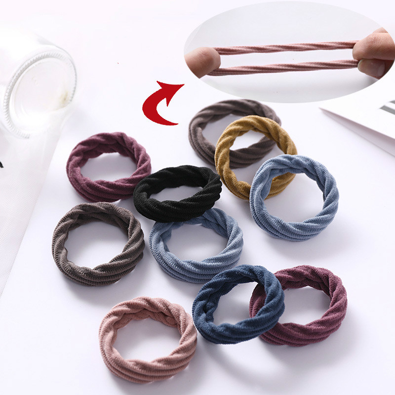 

10pcs High Elastic Hair Scrunchies Cute Women Girls Hair Bands No seam Tie Fashion Ponytail Holder