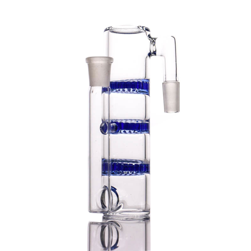

Hookahs Triple honeycomb perc ashcatcher 14.4mm 18.8mm joint size Wholesale TOP quality HC female male glass ash catchers