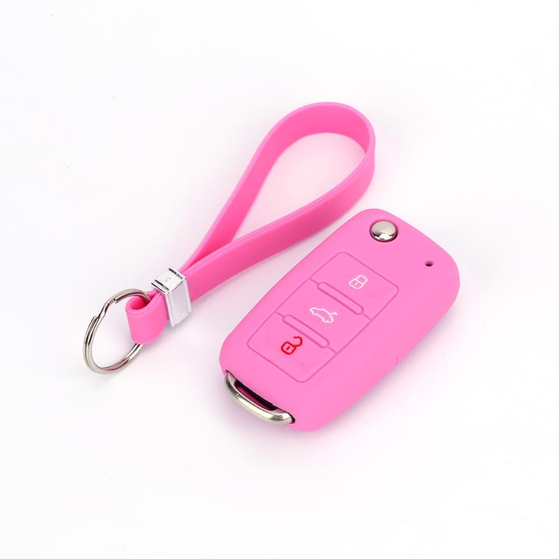 

China Manufacturer Customized Silicone Wrist Keychain Keyring Simple Strap Keychains Useful Key Chains Pure Silicon High Quality